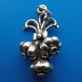 Cloves of Garlic Sterling Silver Charm