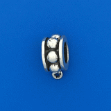 Ring Bail for European Style Charm Bracelets - Style 4 - Sterling Silver