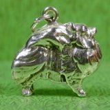 Pomeranian Sterling Silver Charm