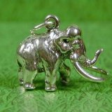Woolly Mammoth Sterling Silver Charm