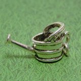 Garden Watering Can Sterling Silver Charm