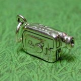 Video Camcorder ~ Video Camera Sterling Silver Charm