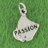 Sterling Silver Passion Stone Charm