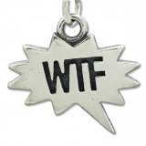 WTF Sterling Silver Charm