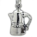 COFFEE POT Sterling Silver Charm
