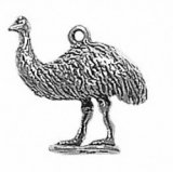 EMU Sterling Silver Charm