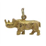 Rhinoceros - 9K Gold Vintage Charm