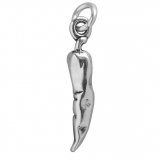 JALAPENO CHILI PEPPER Sterling Silver Charm