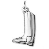 RIDING BOOT Sterling Silver Charm