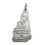 NEW HAMPSHIRE Sterling Silver Charm