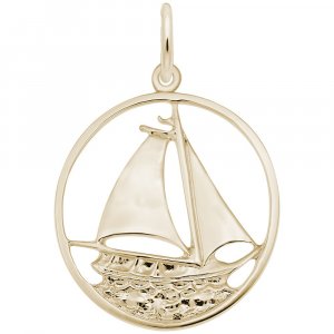 SAILBOAT IN CIRCLE - Rembrandt Charms