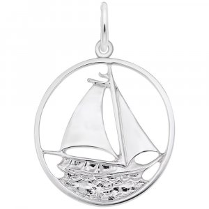 SAILBOAT IN CIRCLE - Rembrandt Charms