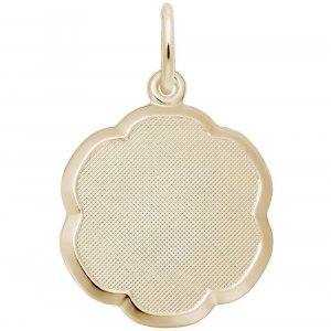 BLANK SCALLOPED DISC - Rembrandt Charms
