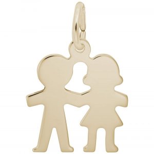 BOY AND GIRL HOLDING HANDS - Rembrandt Charms