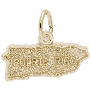 PUERTO RICO MAP - Rembrandt Charms