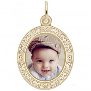 OVAL SCROLL PHOTOART - Rembrandt Charms