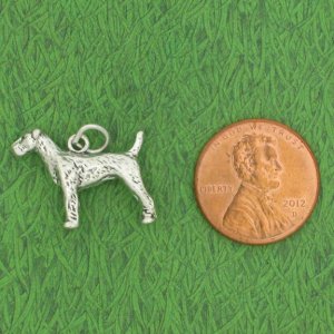 AIREDALE Sterling Silver Charm
