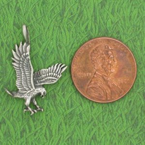 AMERICAN BALD EAGLE Sterling Silver Pendant