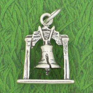 LIBERTY BELL Sterling Silver Charm