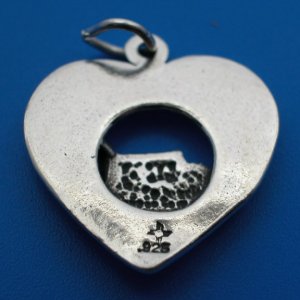 Back of Charm, .925 Stamp and Maker's Mark
