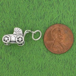 BABY BUGGY Sterling Silver Charm