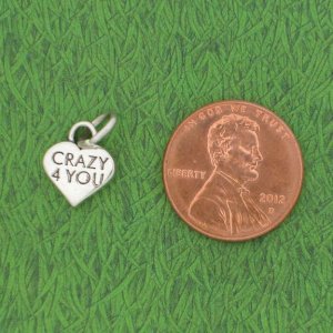 CRAZY 4 YOU Sterling Silver Charm - DISCONTINUED