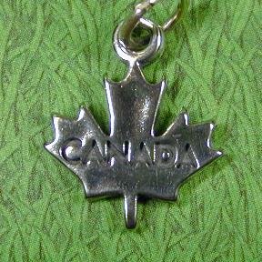 CANADA MAPLE LEAF Sterling Silver Charm - CLEARANCE