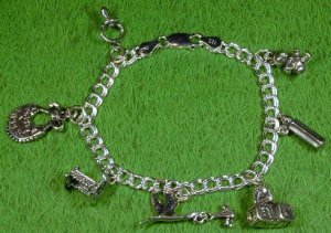 NEW BABY ~ Sterling Silver Charm Bracelet