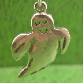 FLYING GHOST Sterling Silver Charm