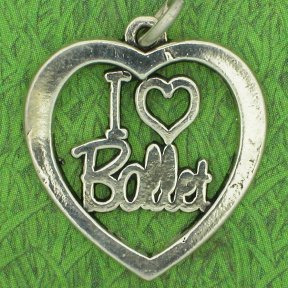 I LOVE BALLET Sterling Silver Charm - DISCONTINUED