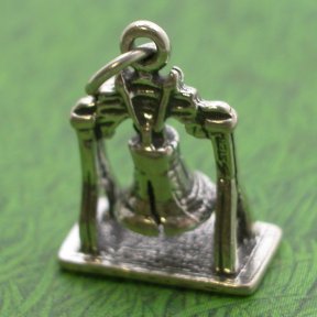 LIBERTY BELL Sterling Silver Charm