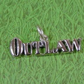 OUTLAW Sterling Silver Charm