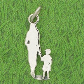 MOTHER & SON Sterling Silver Charm - CLEARANCE