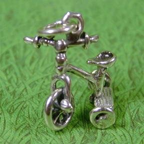 TRICYCLE Sterling Silver Charm - CLEARANCE