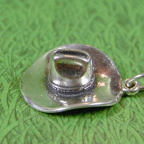 COWBOY HAT Sterling Silver Charm