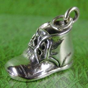 FIRST WALKING SHOE Sterling Silver Charm