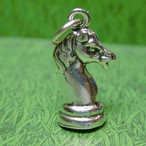 KNIGHT CHESS PIECE Sterling Silver Charm - CLEARANCE