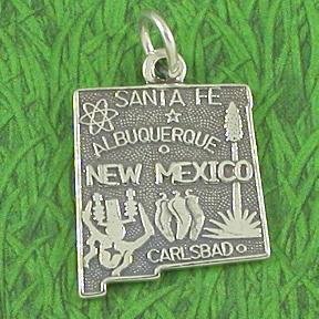 NEW MEXICO Sterling Silver Charm