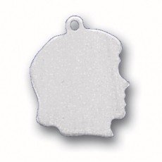 SMALL GIRL SILHOUETTE Sterling Silver Charm