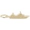 Small Cruise Ship Gold Charm