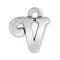 LETTER V Sterling Silver Charm - CLEARANCE