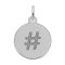 PETITE INITIAL DISC - HASHTAG - Rembrandt Charms