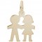BOY AND GIRL HOLDING HANDS - Rembrandt Charms