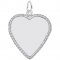 LARGE CLASSIC ROPE HEART - Rembrandt Charms