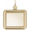 Simple Frame Gold Charm