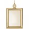 Small Vertical Rectangle PhotoArt Gold Charm