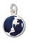 earth sterling silver charm - C38584