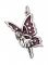 BALLET FAIRY with LARGE WINGS Enameled Sterling Silver Charm