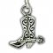 BOOT with SPUR Sterling Silver Charm