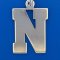 Letter N - Box Style Sterling Silver Charm